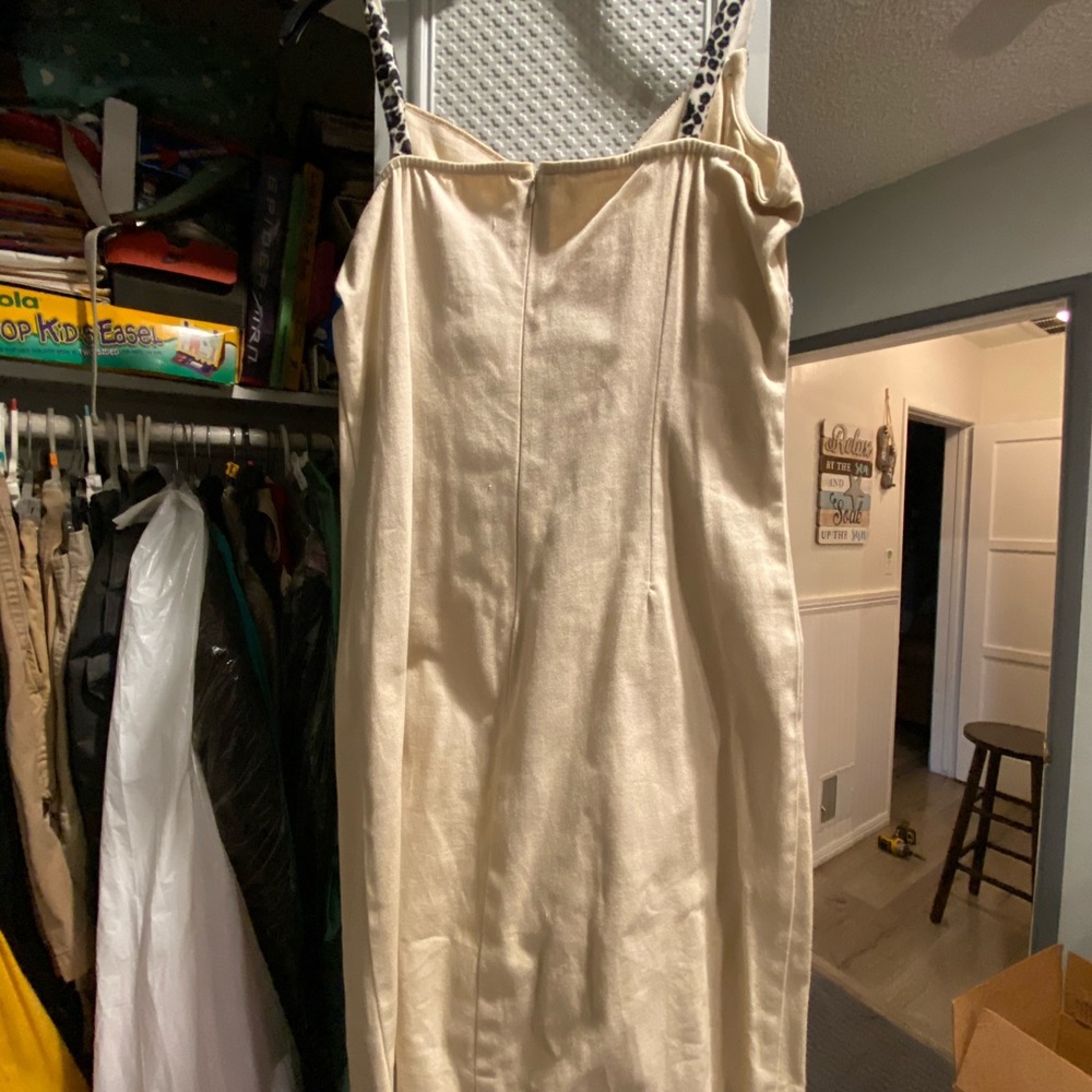 Cream colored cheetah dress